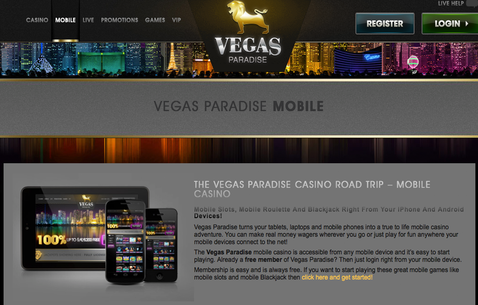 vegas paradise cashback