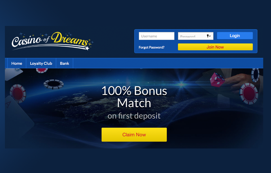 casino of dreams bonus