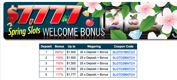 slot o cash welcome bonus